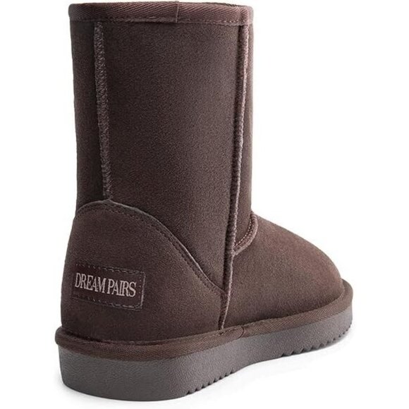 NEW - DREAM PAIRS Women's Shorty-New Mid Calf Winter Snow Boots - Brown - SZ 7 - Picture 5 of 10